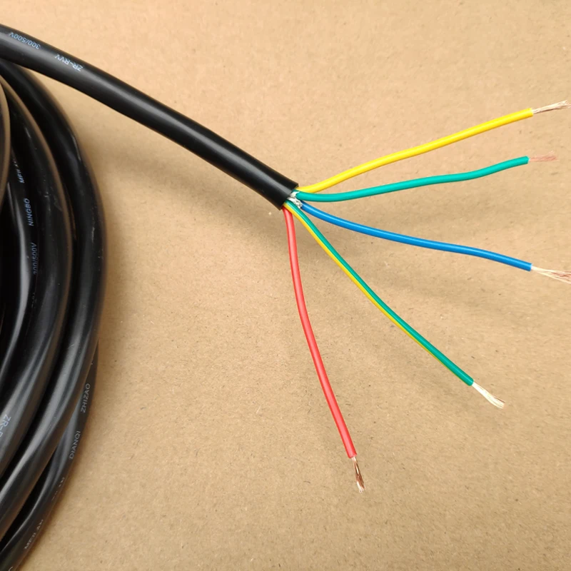 CVP Bulk Trailer Cable Truck Electric Cable Wire Black 5 6 7 Cores 0.75mm2 RV Parts Camper Caravan Accessories