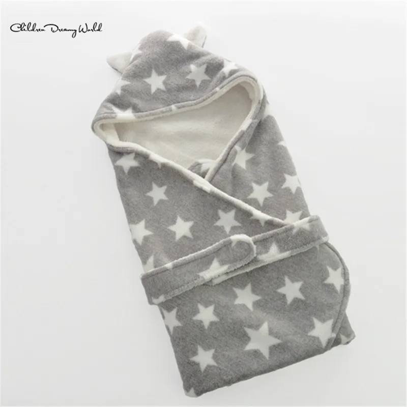 Модное плотное Пеленальное Одеяло с принтом для младенцев,, мягкое одеяло для новорожденных, зимние теплые спальные мешки
