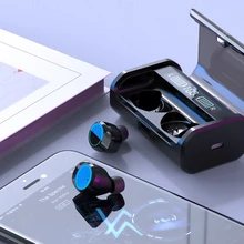 G06 TWS 5,0 Bluetooth наушники 9D стерео беспроводные наушники-вкладыши PX6 Водонепроницаемая гарнитура 4000 мАч светодиодный внешний Смарт-аккумулятор
