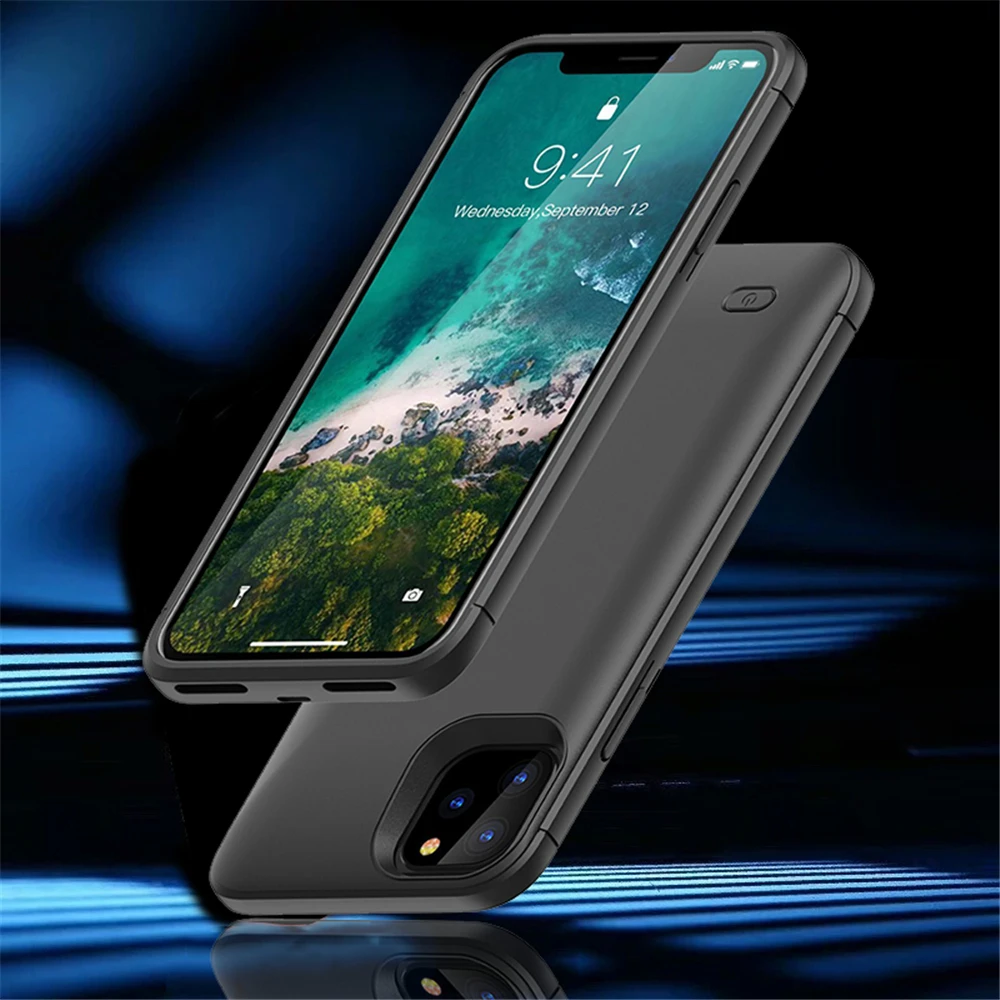 Для iPhone 11 Pro Max чехол для батареи Чехол для питания дополнительный аккумулятор блок питания противоударный чехол для iPhone 11 pro