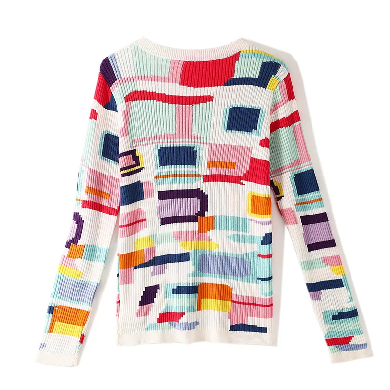 Цветные свитера, женские пуловеры, весна-осень, вязаный джемпер, женский короткий пуловер, свитер, тонкие зимние топы, верхняя одежда