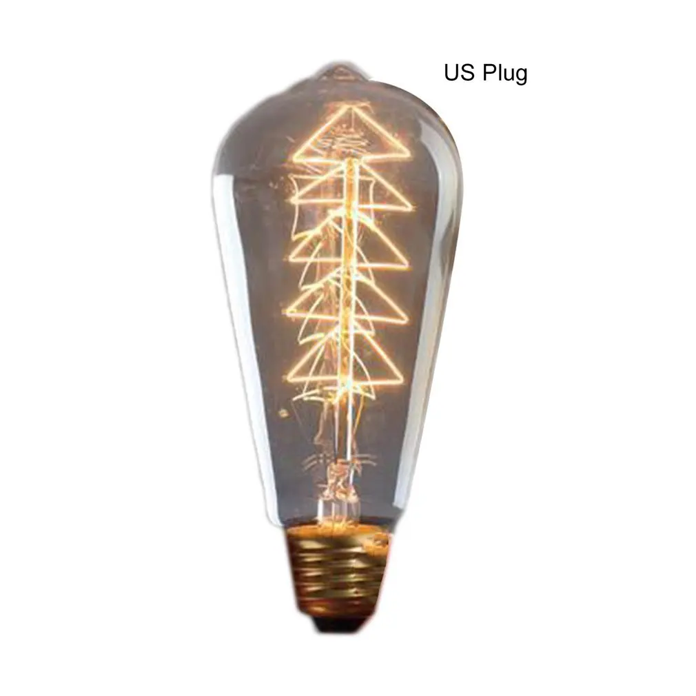 ST64 Tree Vintage Retro Edison Bulbs Spiral Light Handmade Glass Industrial Style Tungsten Bulb Pendant Lamps Lighting | Лампы и