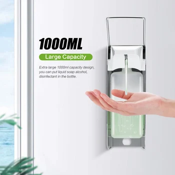 

1000ml Liquid Soap Dispenser Wall Sanitizer Shampoo Dispensers Hand For Sink Bathroom Washroom Hotel Shower Bath With A Lock