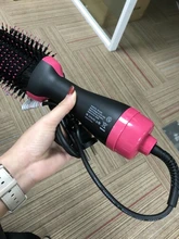 Secador de pelo 2 en 1 de un paso, cepillo de aire caliente, rizador, secador eléctrico, herramientas de estilismo para el cabello