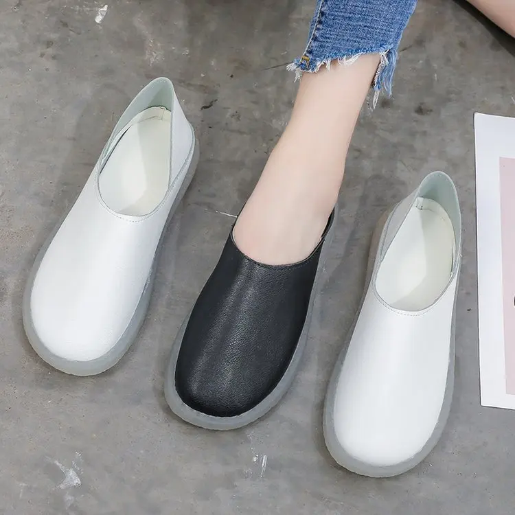 

Double Purpose Flat Keel Thin Shoes Women's 2019 New Style Fashion Comfortable Soft Bottom Mom Shoes Casual round-Toe Maternity