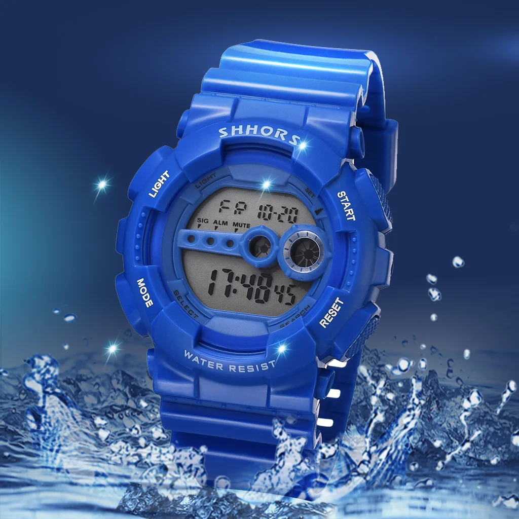 

2019 New Style Electronic Watch Simple Fashion Multi-functional Men Sports Watch PU Strap Students Quartz Watch
