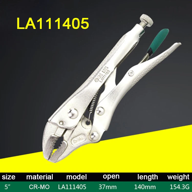 LA111405 LAOA, 5 дюймов, 7 дюймов, 10 дюймов, фиксирующие плоскогубцы, материал Cr-Mo, плоскогубцы с круглым носом, фиксирующий инструмент, гаечный ключ для водопроводной трубы - Цвет: LA111405