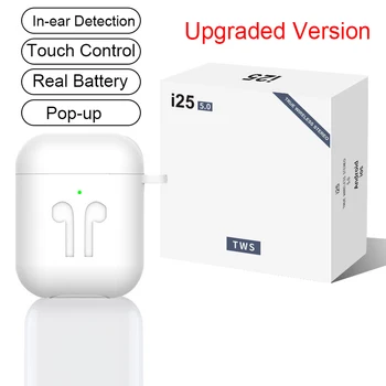 

i25 tws Bluetooth Earphones Pop Up Wireless Headphone Wireless Charging Headset Stereo Mini Earbud PK I12 I23 I200 I9000 i10 i27