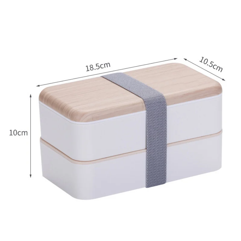 Студенческая коробка для завтрака Двойной Портативный Bento Box кемпинг для пикника контейнер для хранения еды