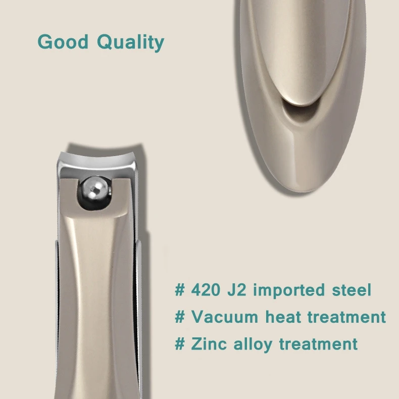 Stainless Steel Nail Clippers Nail Trimmer Pedicure ScissorAnti Splash Fingernail Cutter Manicure Tools Bionics Design