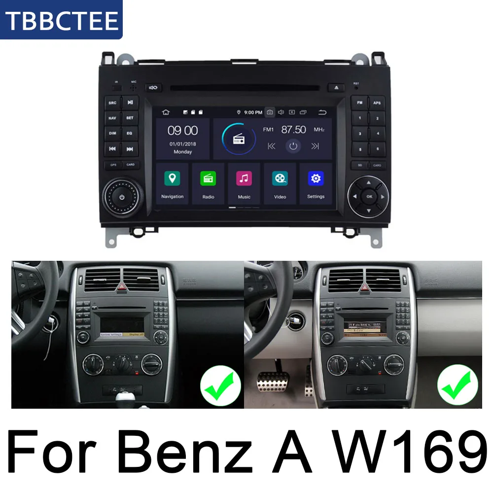 Excellent For Mercedes Benz A Class W169 2004~2012 NTG Car Android GPS Navigation Multimedia system Bluetooth WIFI Radio Amplifier 4