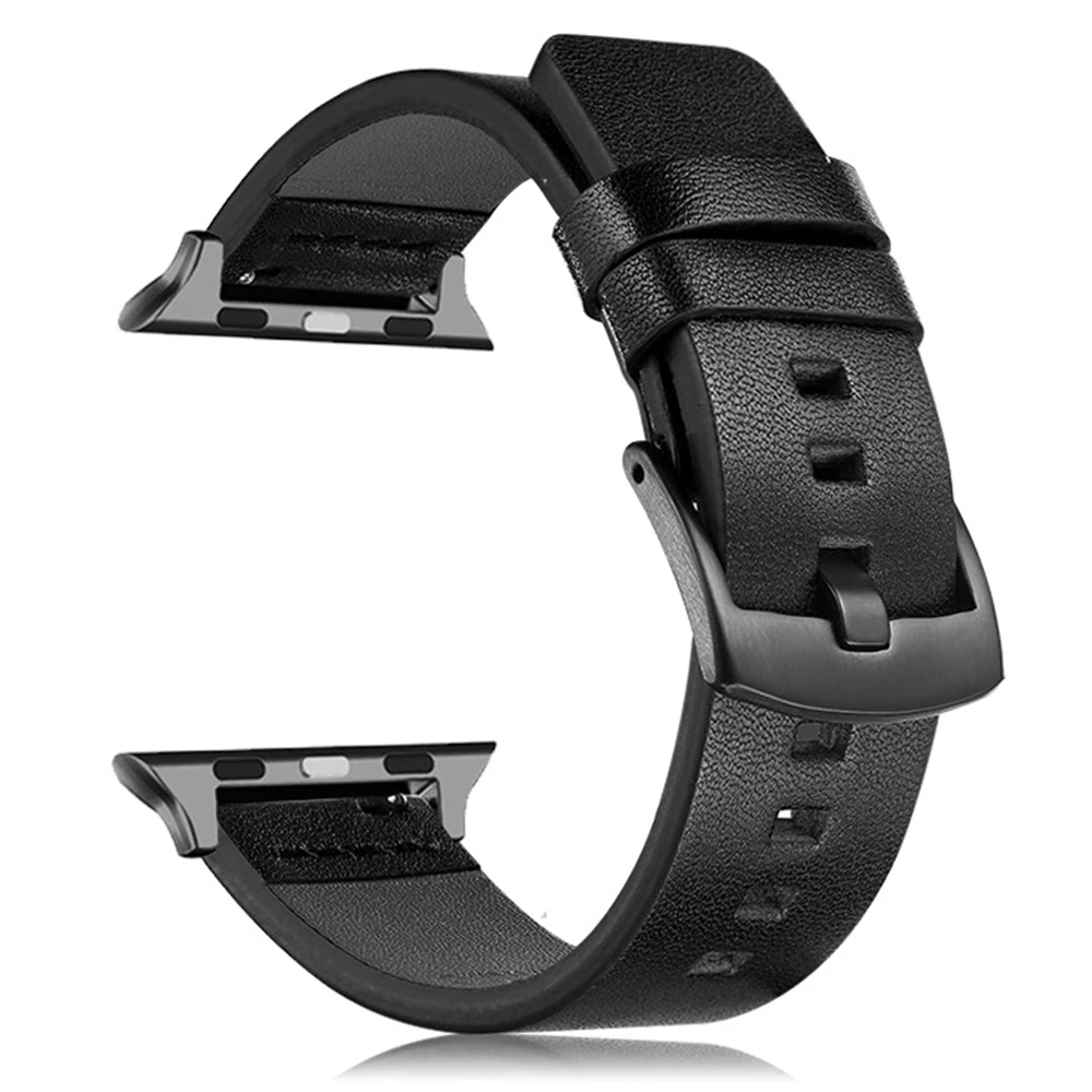 Сменный кожаный ремешок для iWatch браслет apple watch 5 band 38 40 мм Series 4 3|Ремешки часов| |