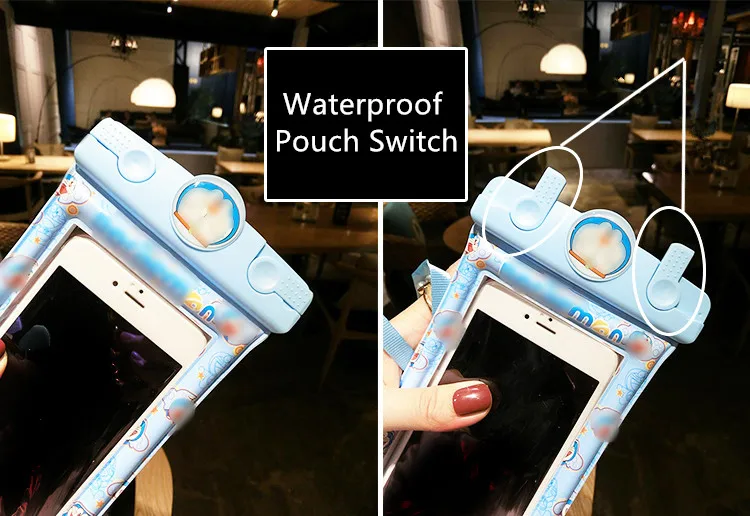 Universal Waterproof Case For iPhone X XS MAX 8 7 6 Plus Samsung Xiaomi Mobile Pouch Bag Cartoon Swimming Water proof Phone Case
