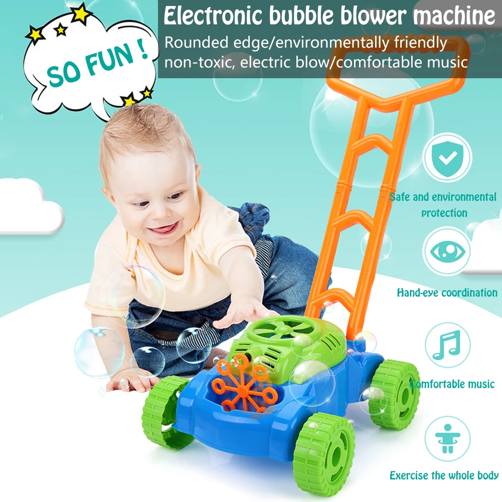 push and bubble mower