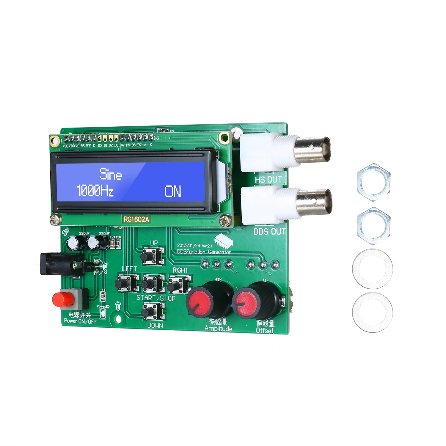DDS Function Signal Generator Sine Square Triangle Sawtooth Wave Low FrequencyJB 