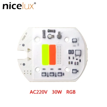 

High-power LED Chip Without Driving RGB Light Source 30W 220V High Colour Rendering Low Light Attenuation Low Energy Consumption