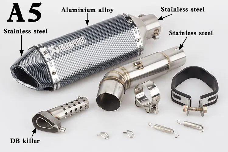 Мотоцикл Akrapovic выхлопная труба и Соединительная труба с DB Killer для Honda CB600F Hornet CBR600F 2007-2013 Escape Moto Cross