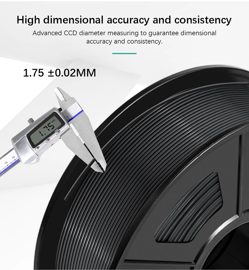 Filamento Pla da Impressora de Sunlu Pla 3d Mais Seda 1.75 mm 1kg 2.2lbs Nenhuma Bolha Inodoro Não-tóxico Nenhuns Nós Compatíveis Todas as Impressoras de Fdm Materiais de impressão 3D - Imagem 2