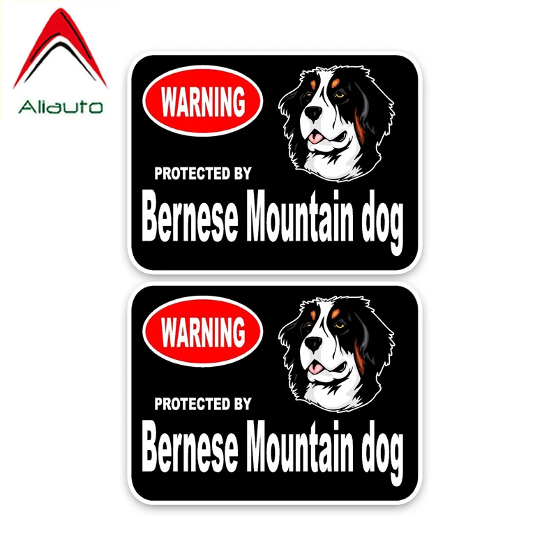 Aliauto 2 X Warning Car Stickers Bernese Mountain Dog Vinyl Decal Cover Scratches for Ford Focus Passat Bmw E46 15cm*11cm | Автомобили и