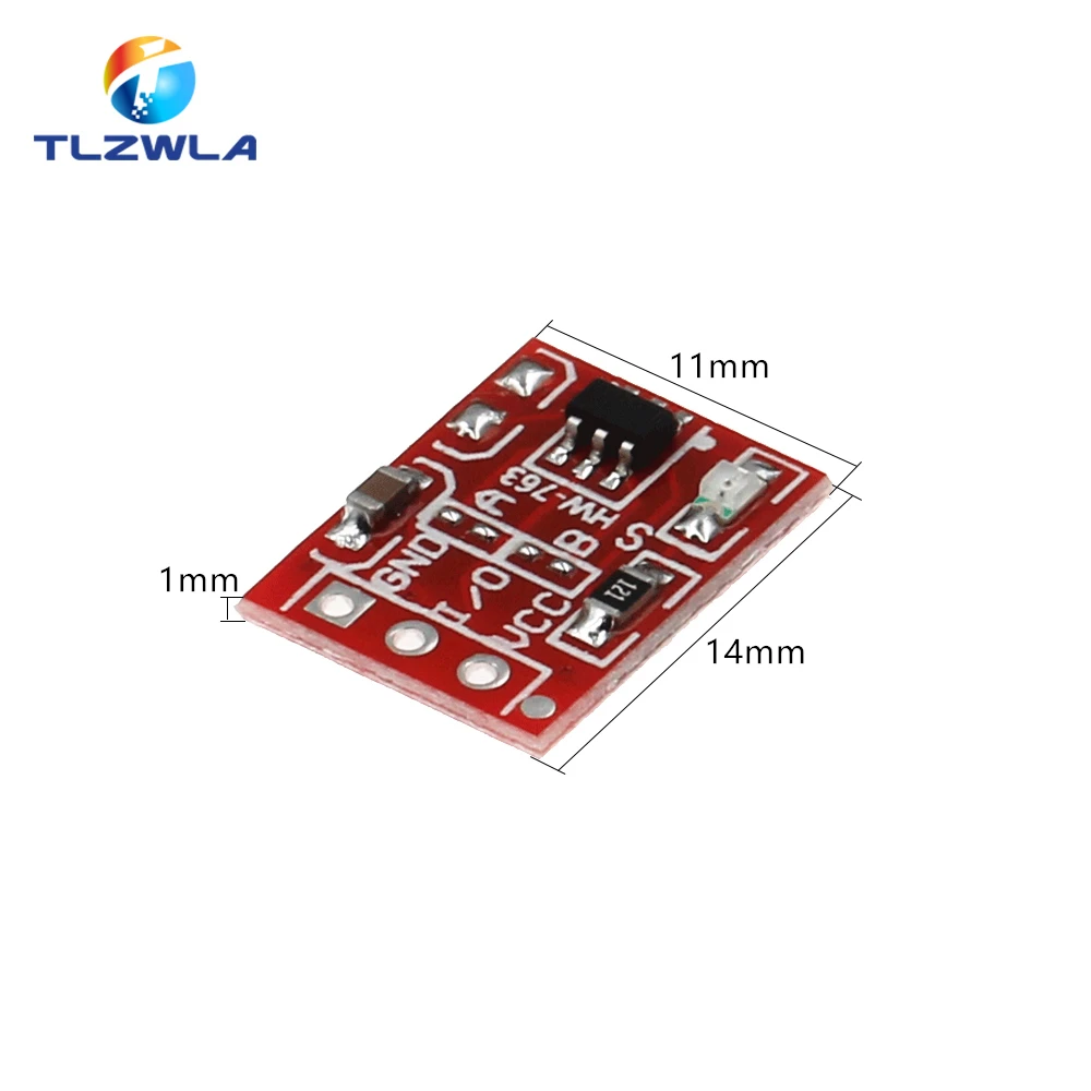 10 sztuk/partia nowy moduł z przyciskiem dotykowym TTP223 kondensator jednokanałowy samoblokujący czujnik dotykowy