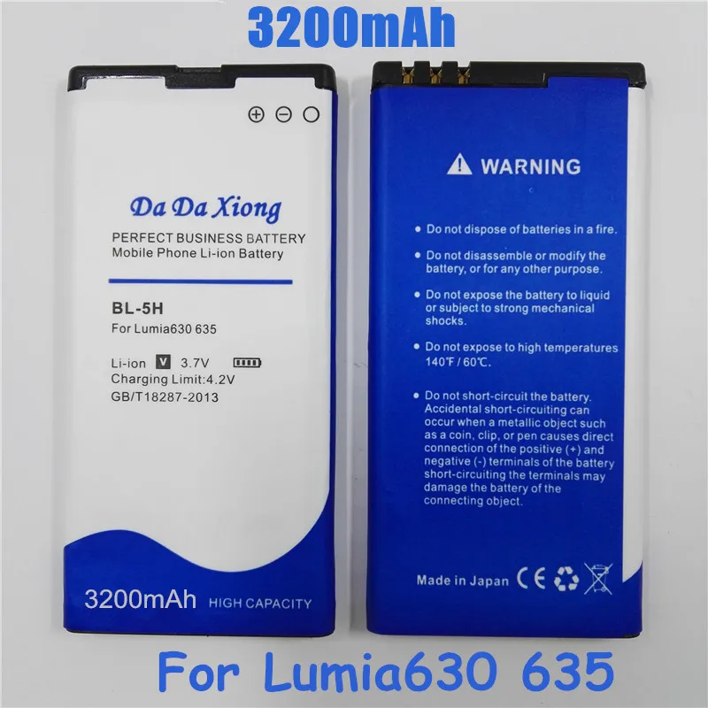 Аккумулятор для телефона Nokia Lumia 3200 630 635 636 638 Lumia630 BL 5H RM 977 978|battery for|battery for nokiaphone battery