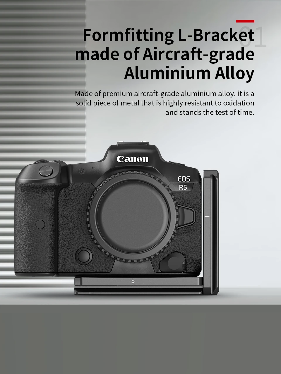 SmallRig Camera L-Bracket for Canon EOS R5 and R6 w/ Arca-Type 1/4