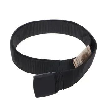 

Travel Security Nylon Belt Hidden Cash Pocket Anti-Theft Anti Pickpocket Waist Pouch Unisex 23GE