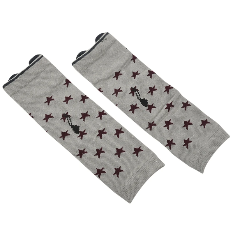 1 Pair Cartoon Soft Cotton Baby Kids Winter Leg Warmers Socks Child Knee Pads gray