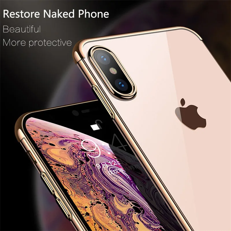 IPWSOO Прозрачный чехол для телефона iPhone X XS XR Xs Max силиконовый мягкий TPU прозрачный