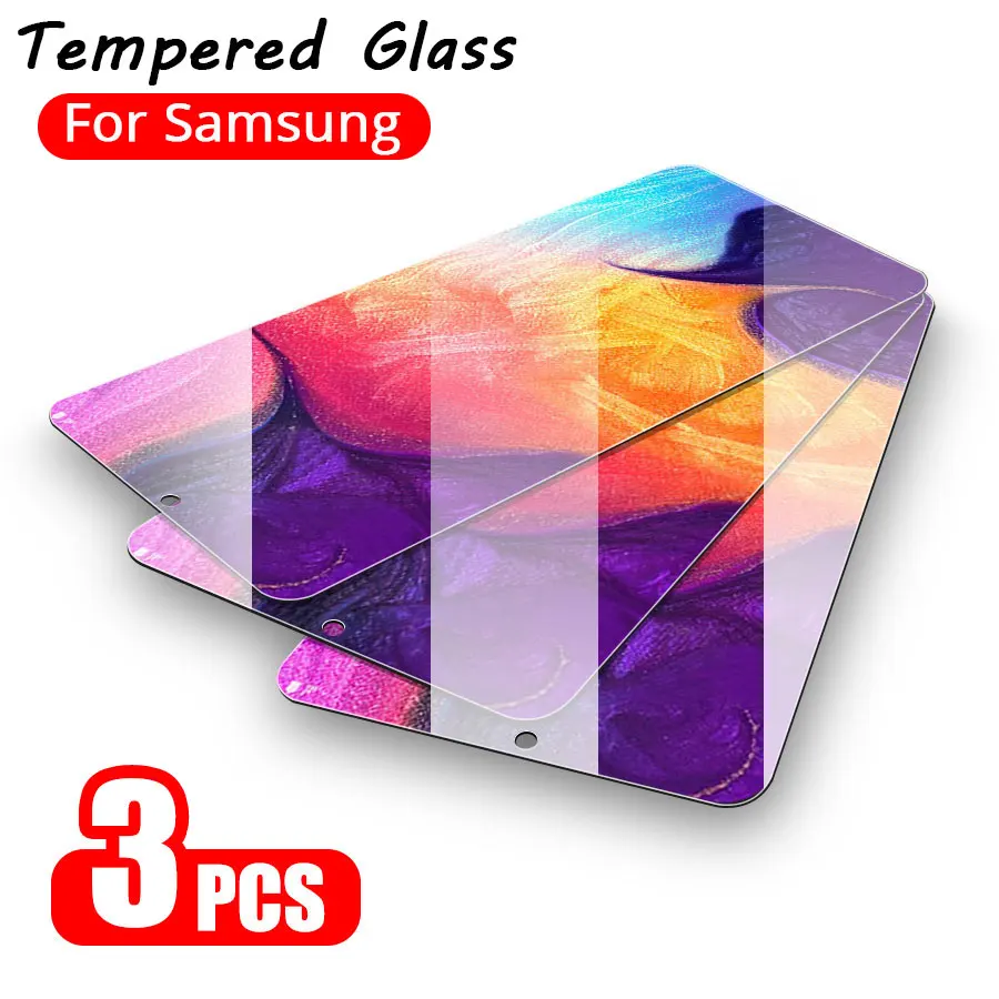 

3Pcs Tempered Glass For Samsung A10 A20 A30 A40 A60 A70 Protector Glass Screen Protector For Samsung A50 M40 30 20 10 A10e A10s