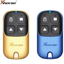 5pcs Xhorse XKXH05EN XKXH04EN Garage Remote Key 4 Buttons Golden/ Blue for VVDI
