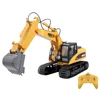 Huina 1/14 550 Rc Car Remote Control Engineering Truck Excavator with Lights Sounds Crawlers Tractor Model Car Toys for Boys 6