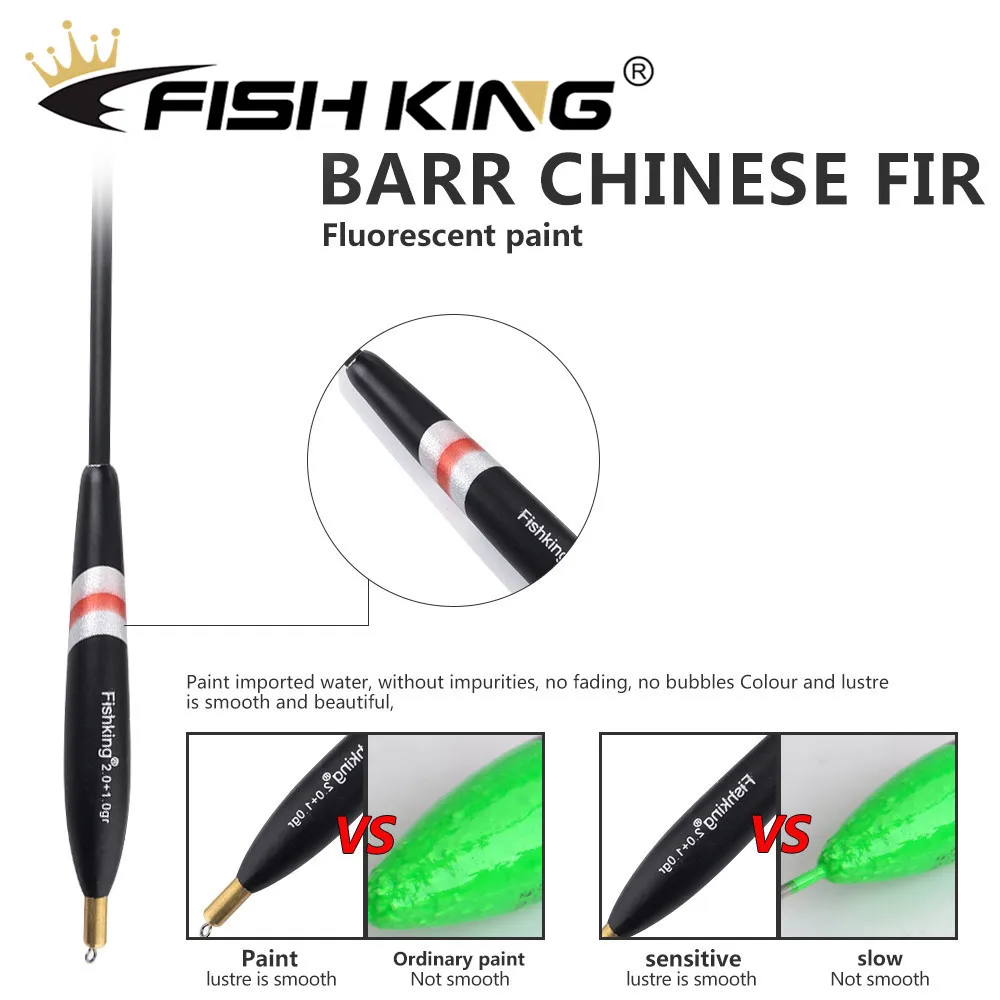 Рыбы Король 3 шт./упак. Баргузинский пихты Float 1 0 + 0g/1 5 0/2 0g из бальзового дерева
