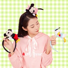 Модные Мультяшные животные Kawaii девушки милые повязки плюшевые обруч для волос аксессуары головная повязка Хэллоуин костюм рождественские подарки