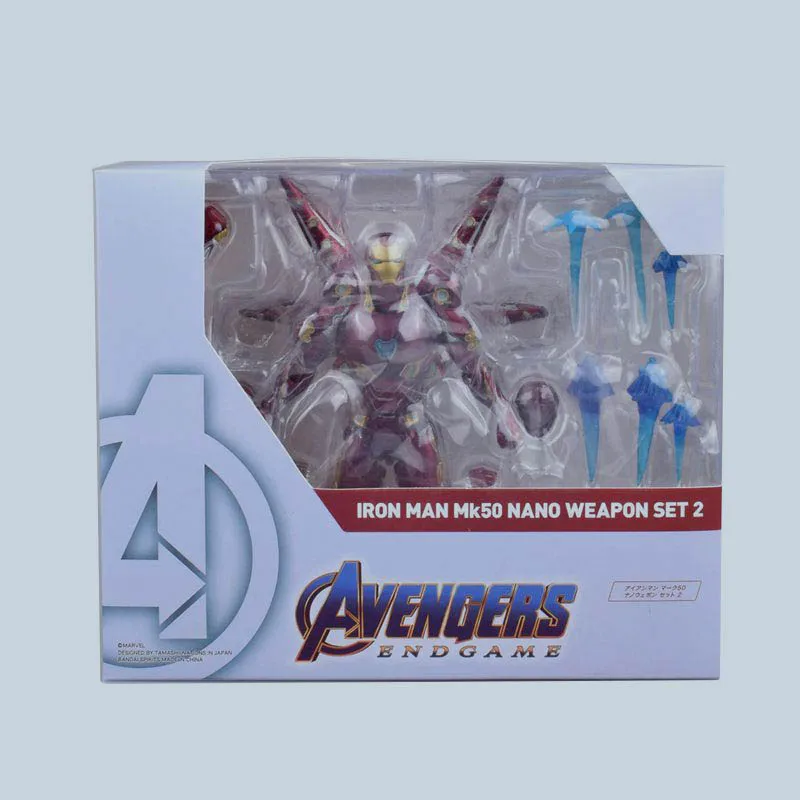 2019 чудный Фильм Мстители 4 эндигра SHF Железный человек MK50 нано набор оружия 2