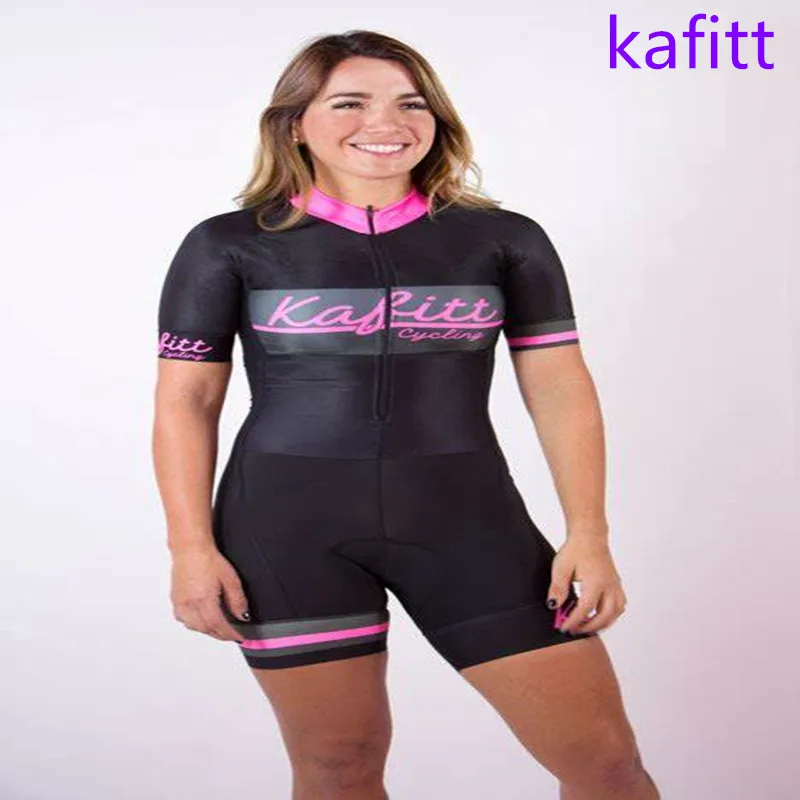 Like a girl - Maillot de Cyclisme Femme Manche Courte Pro et Cuissard à
