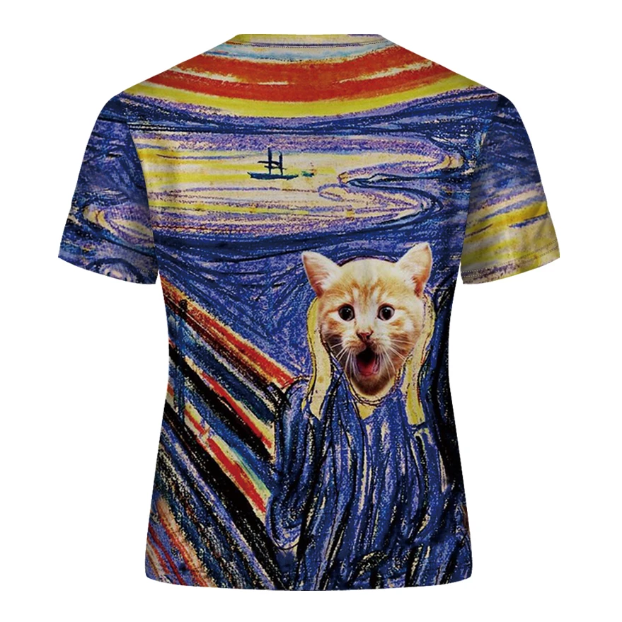 DE014-T恤短袖模版-后