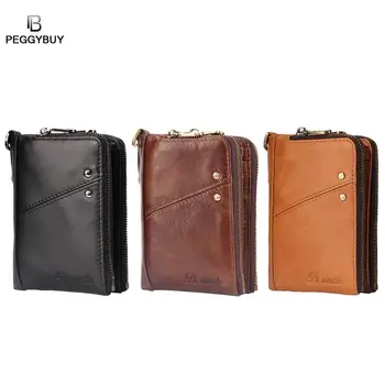 

Luxury Designer Mens Wallet Leather Business Short Wallets Men Hasp Vintage Male Purse Coin Pouch Multi-functional Cards Wallet