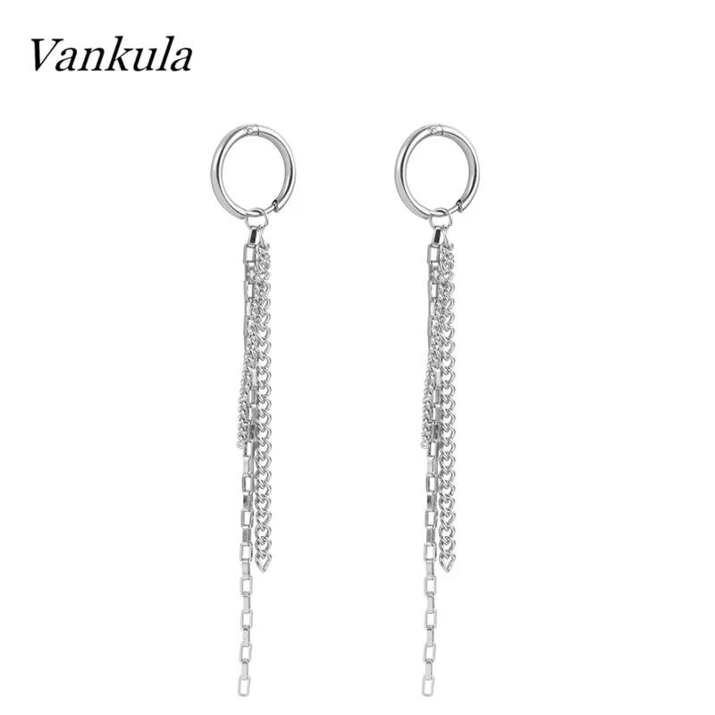 Vankula новый стиль маленькие тонкие ушные пирсинг грузило из нержавеющей стали