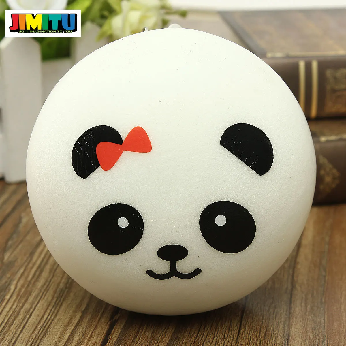 JIMITU, новинка, 10 см, Kawaii Jumbo, мягкая сумка с пандой и булочками, сумка для мобильного телефона, на ремешке, милые животные, панда, шарм, случайный узор
