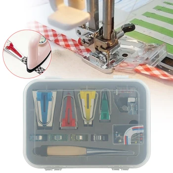 

1 Set Fabric Bias Tape Maker Tool Binding Tape Maker Tip Kit Tool For Sewing Quilting DIY Indoor Home Tool Dropshipping
