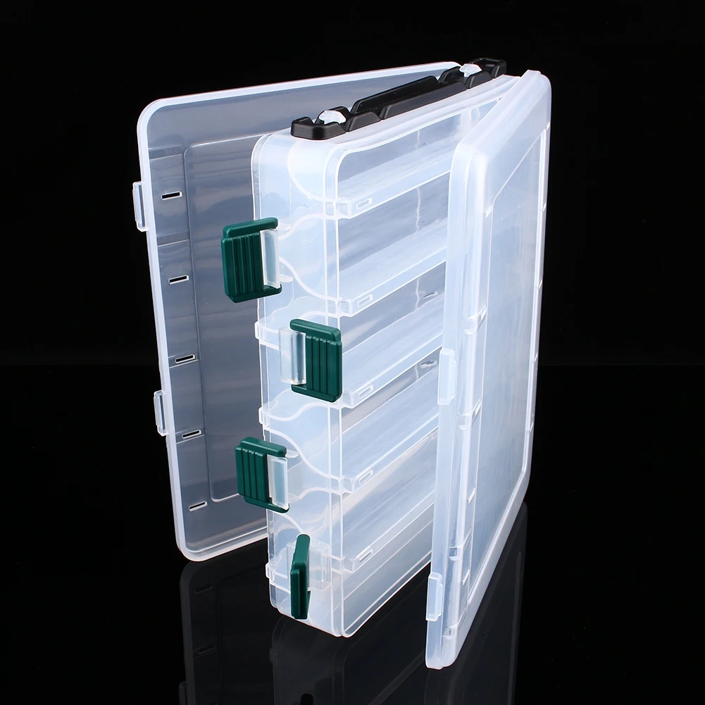 Portable Dual Layer Fishing Tackle Box Accessories Lures Bait Storage Case Shrimp Boxes for Lure Organizer Baits Pesca Iscas