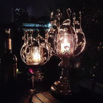 

Nordic Luxury Crystal Candle Holder European Table Decoration Ornaments Home Romantic Candlelight Dinner Candle Holder