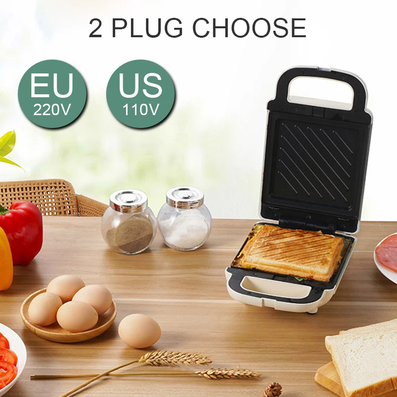 220V Non stick Sandwich Maker Electric Breakfast Machine 650W Mini Toaster  Multifunction Sandwichera electrica Sandwich Machine