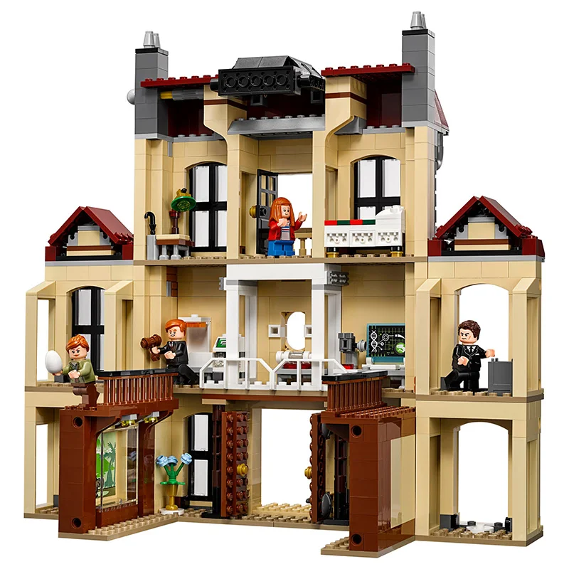 Skup 10928 Park jurajski świat 2 Indoraptor Rampage At Lockwood Estate klocki budowlane zabawki kompatybilne 75930 film dinozaura