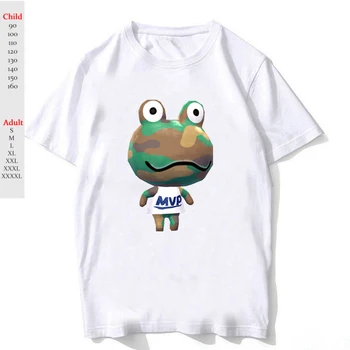 

Summer Men Women Kids Animal Crossing T Shirt Harajuku Boy Girl Cartoon T-shirt Children Isabelle Camofrog Tshirt Female Tee Top