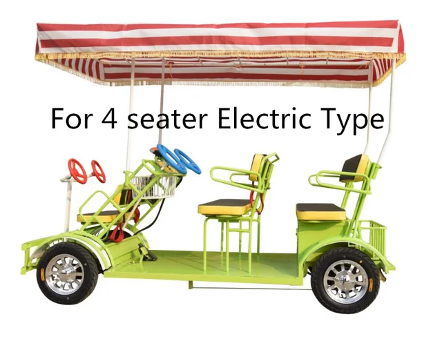 4 Wheels Tandem Bike Electric 