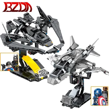 

BZDA Avenger Super Heroes Batman Fighter Building Blocks Avenger Action Figures Anti-Gravity Bricks Toys For Christmas Gifts