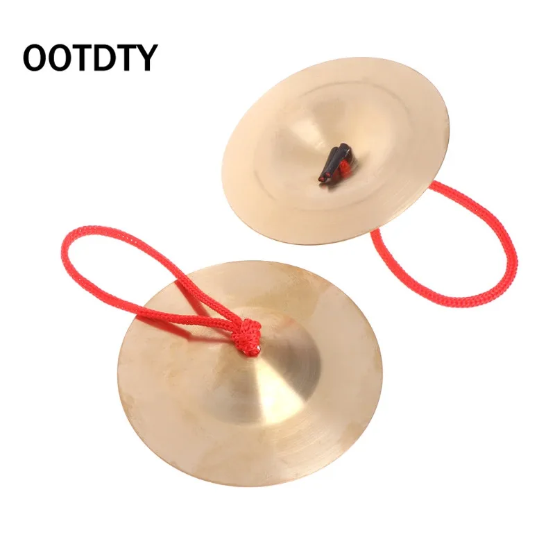 OOTDTY Copper Cymbal Hand Percussion Orff instruments Kids Gift Toys Early Educationaly
