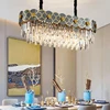 Grey and Gold Flower crystal round chandelier Luster Indoor Light Fixtures 1